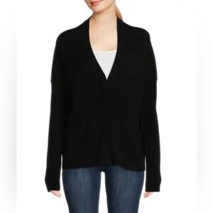 VINCE Ribbed Wool & Cashmere Cardigan